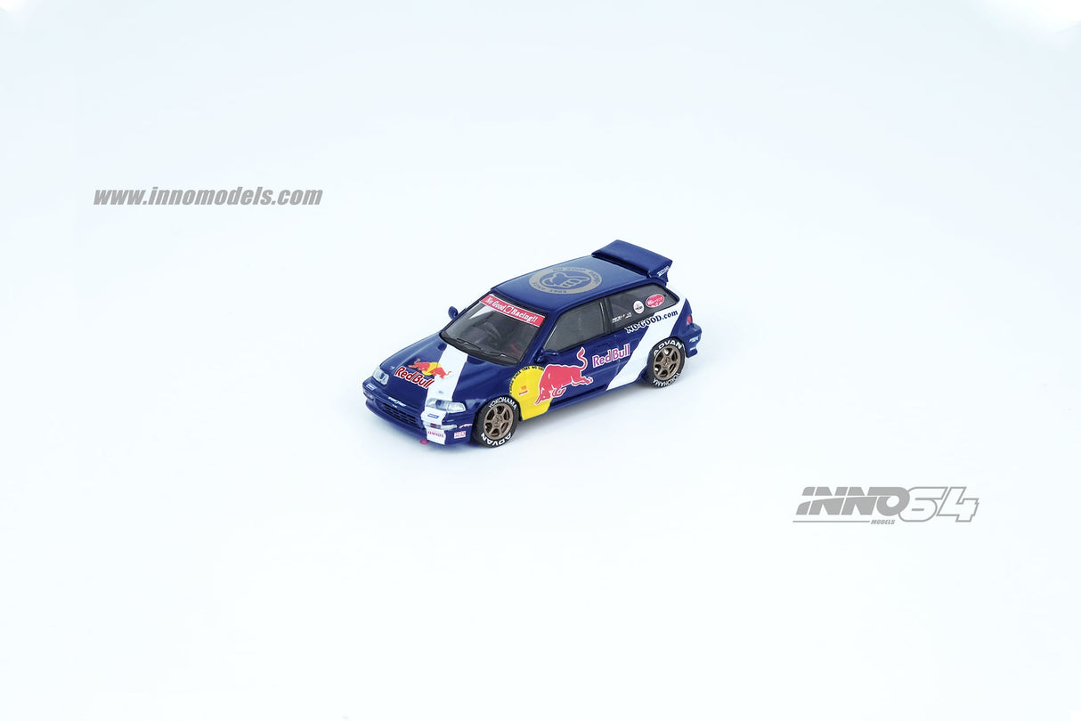 INNO Models 1:64 Honda Civic EF9 No Good Racing Redbull