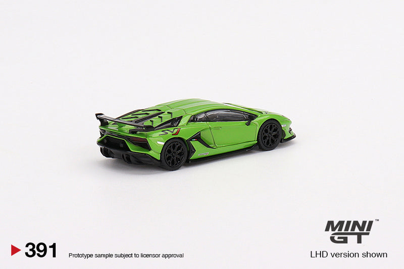 MINIGT 1:64 Lamborghini Aventador SVJ in Verde Mantis
