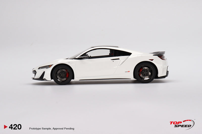TopSpeed Models 1:18 Honda NSX Type S 2022 130R White (LHD)