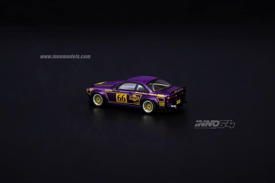 INNO Models 1:64 Nissan Silvia S14 Rocket Bunny Boss Aero Metallic Purple