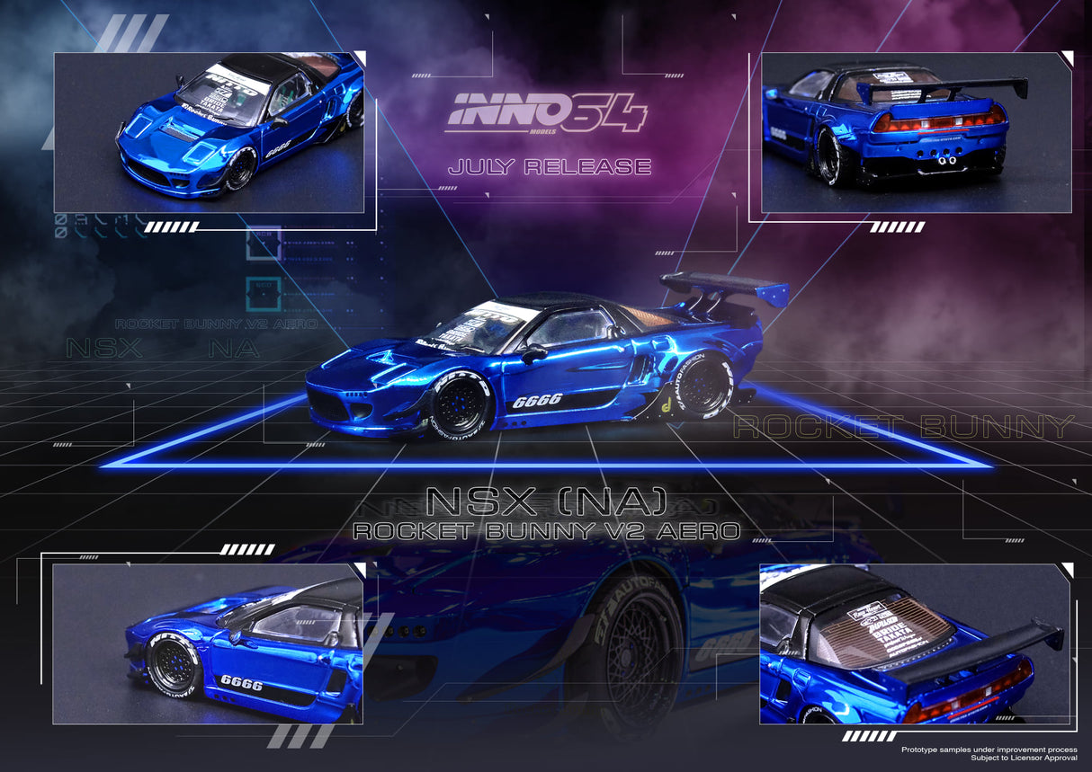 Honda NSX NA Rocket Bunny V2 Aero in Blue Metallic