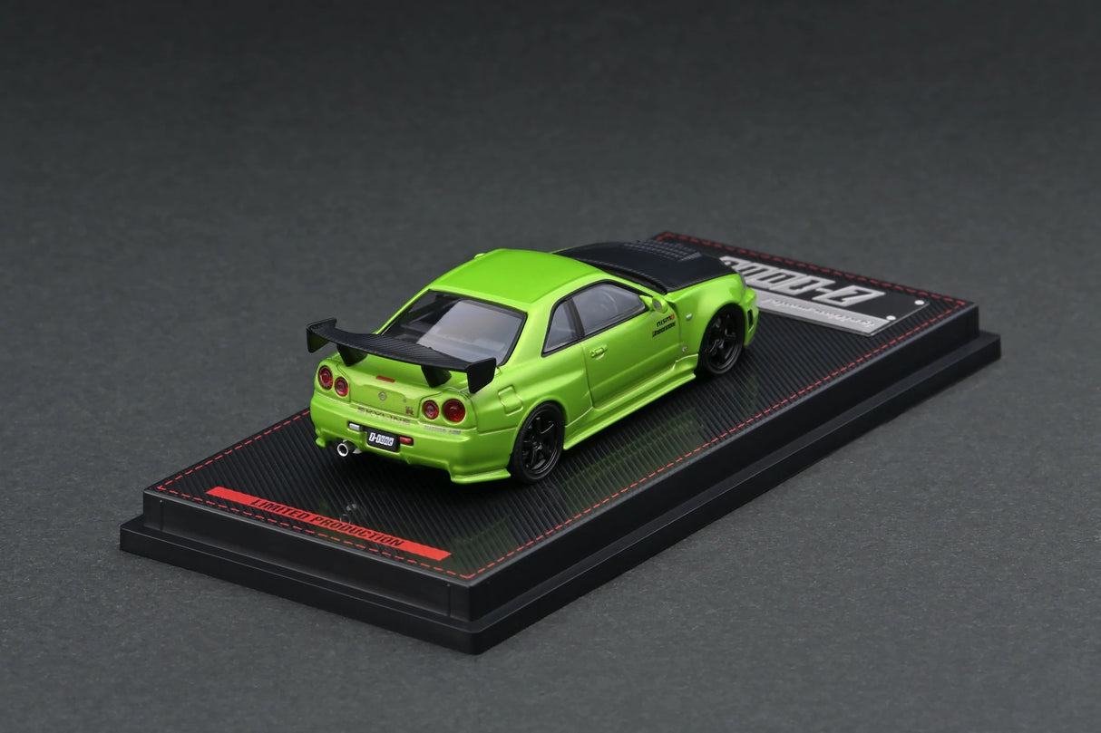 Ignition Model 1:64 Nissan R34 GT-R NISMO Z-Tune in Green Metallic