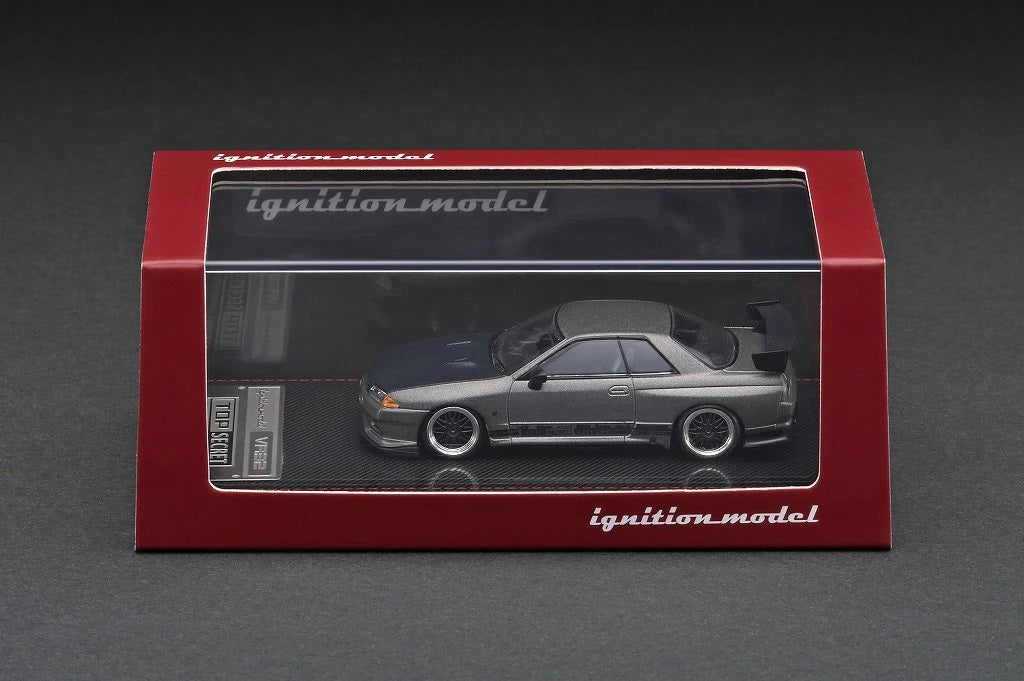 Ignition Model 1:64 Nissan Skyline GT-R (VR32) TOP SECRET in Titanium Gray