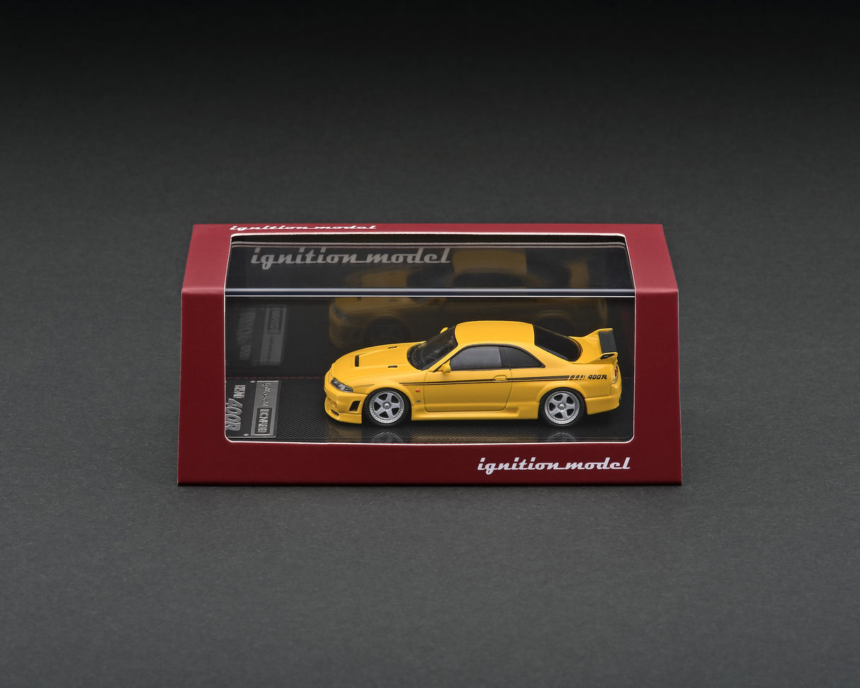 Ignition Model 1:64 Nissan Skyline GT-R (R33) 400R in Yellow