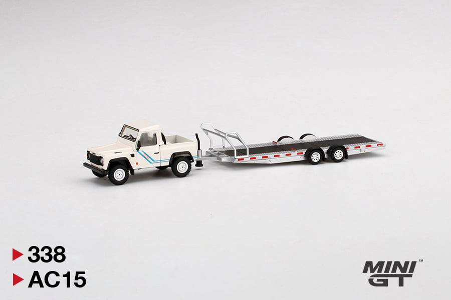 MINIGT 1:64 Car Hauler Trailer Type A in Silver