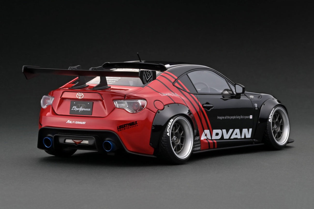 Ignition Model 1:18 Toyota 86 Liberty Walk Full Complete Version 1 in Red/Black