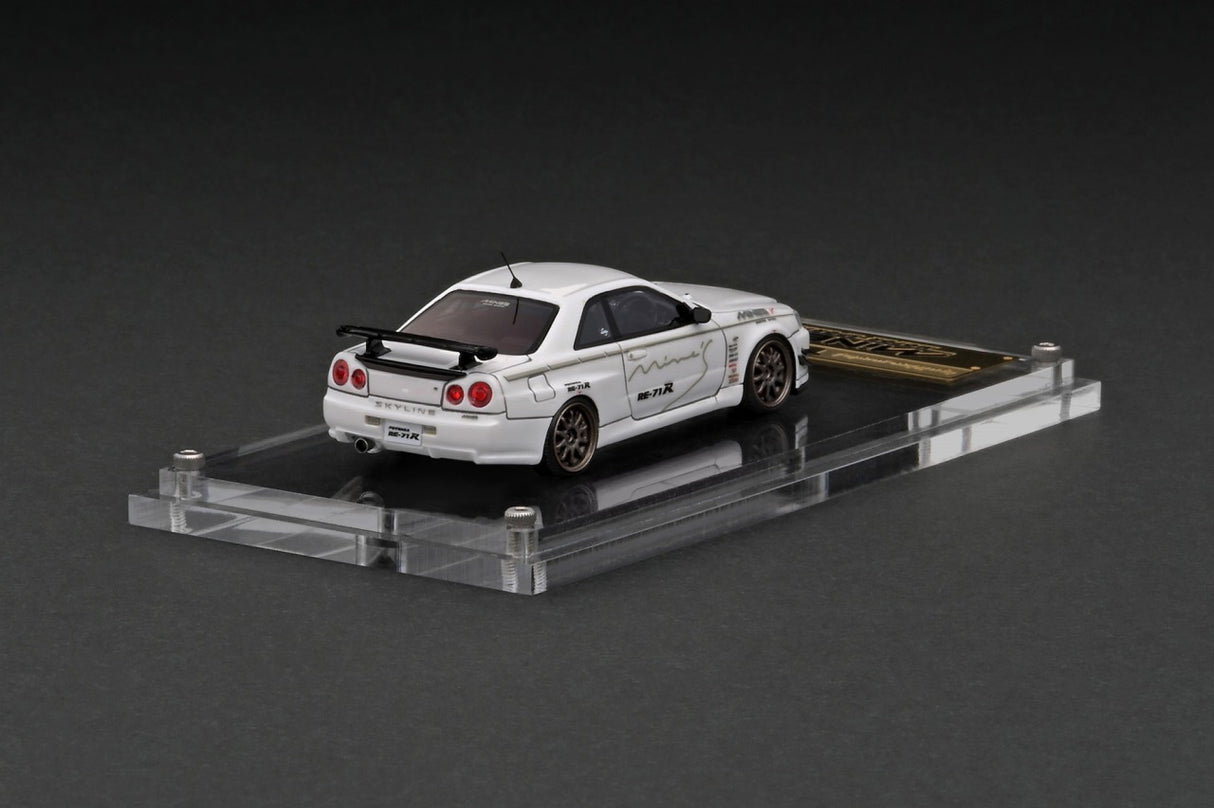 Ignition Model 1:64 Nissan Skyline GT-R (R34) Mine's in White