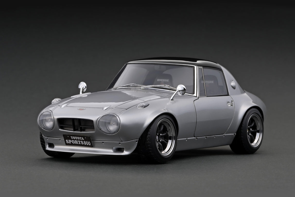 Ignition Model 1:18 Toyota Sports 800 NOB Hachi Version in Silver