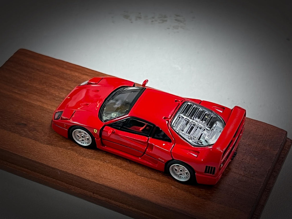 PGM Models 1:64 Ferrari F40 Regular Version in Red