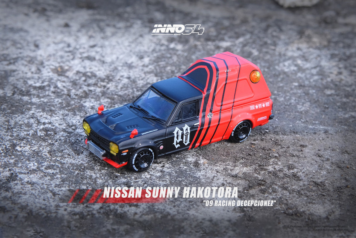 INNO64 1:64 Nissan Sunny "Hakotora" 09 Racing DECEPCIONEZ