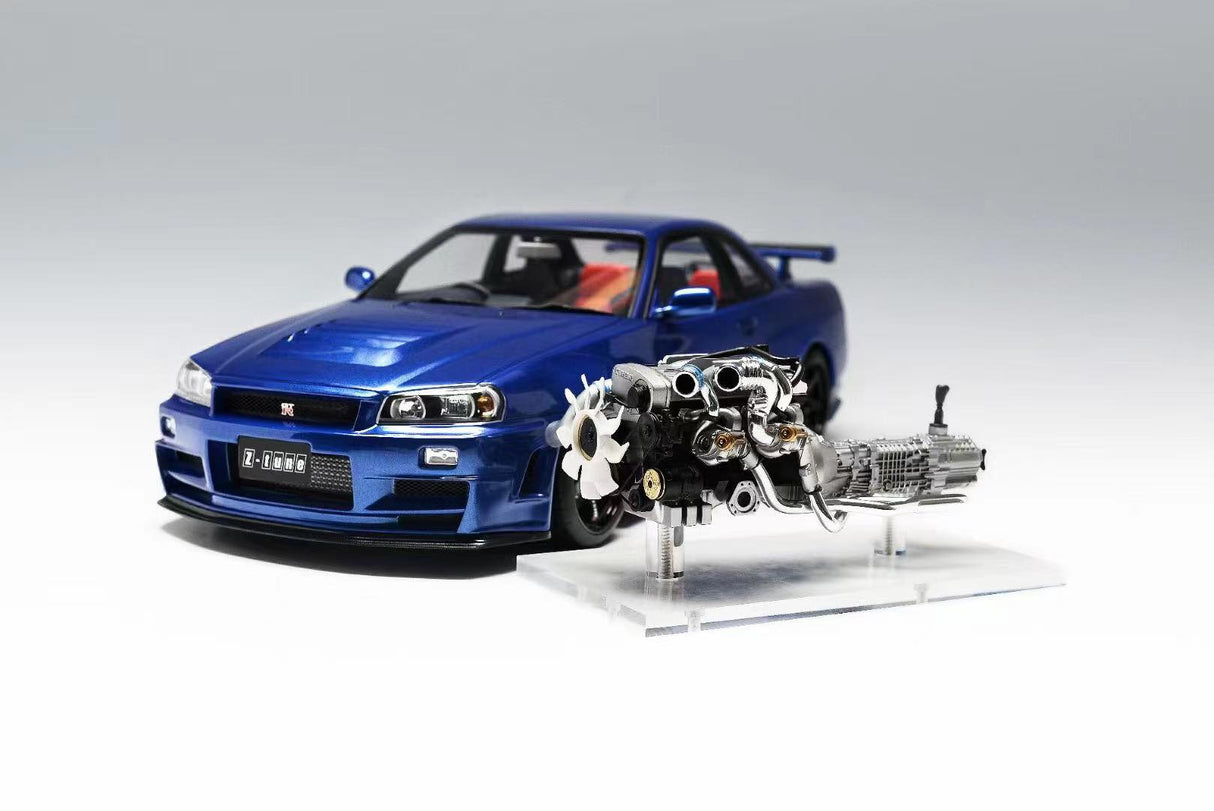 MotorHelix 1:12 Nissan Skyline GT-R (R34) Z-Tune in Blue