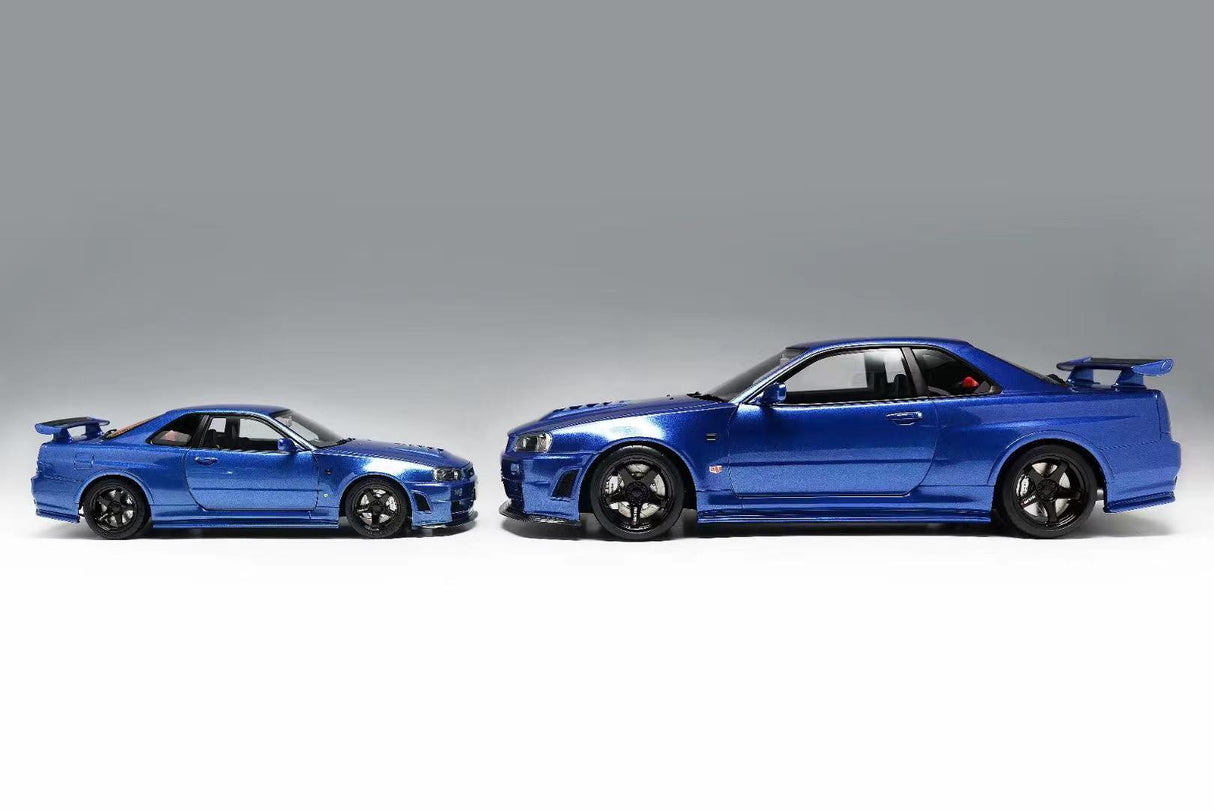 MotorHelix 1:12 Nissan Skyline GT-R (R34) Z-Tune in Blue