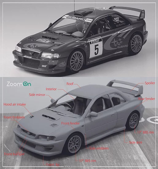 ZoomOn Z097 - 1/24 Subaru Impreza 22B STI Full Resin Kit