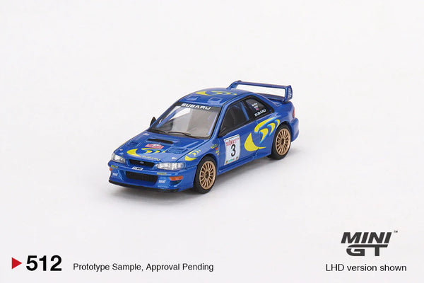 MINIGT 1:64 Subaru Impreza WRC97 1997 Rally Sanremo Winner #3