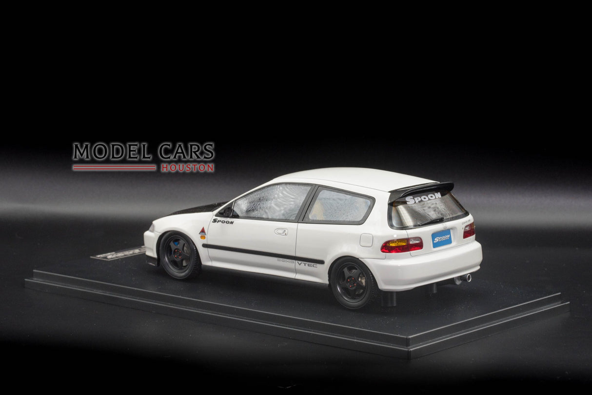 One Model 1:18 Honda Civic EG6 Spoon Sports White