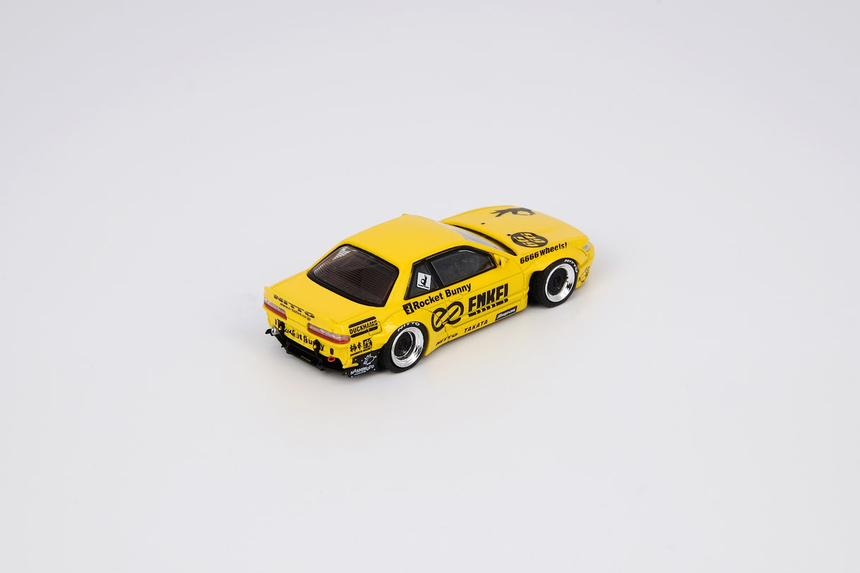 INNO Models 1:64 Nissan Silvia S13 V2 Pandem Rocket Bunny Yellow