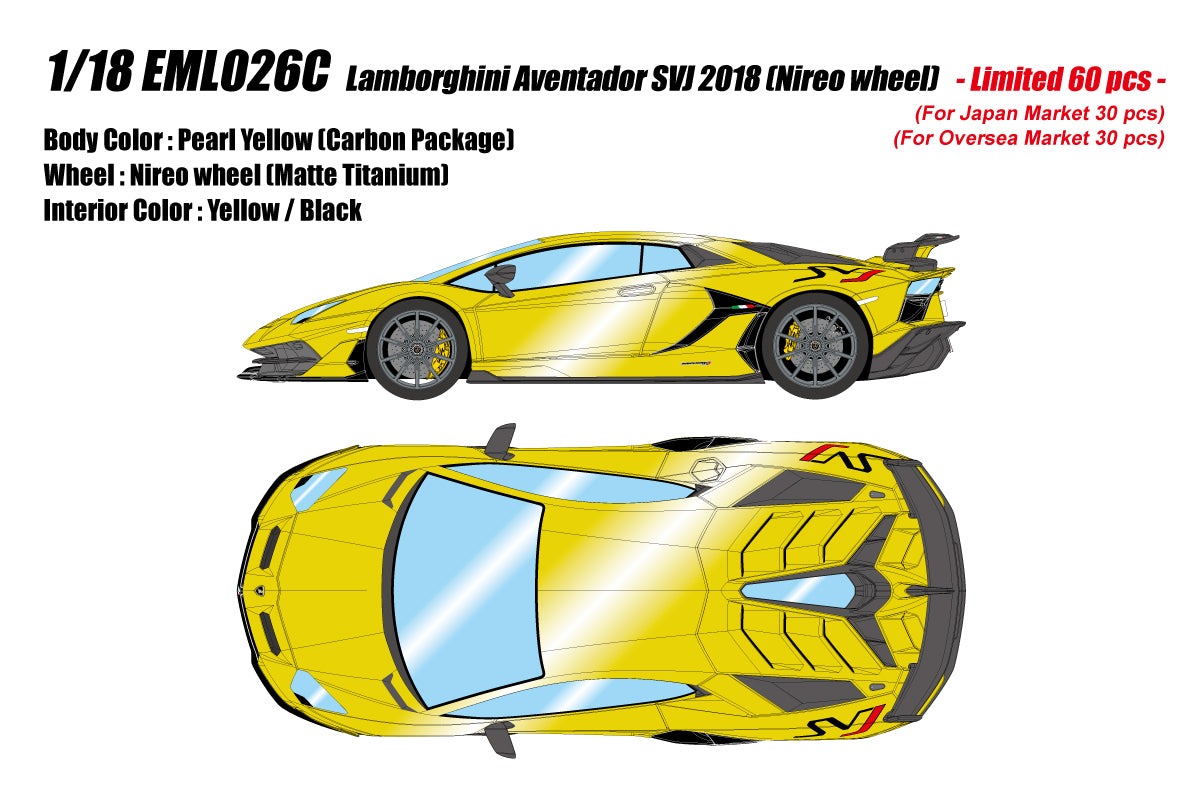 Make Up Co., Ltd / EIDOLON 1:18 Lamborghini Aventador SVJ 2018 (Nireo Wheel)