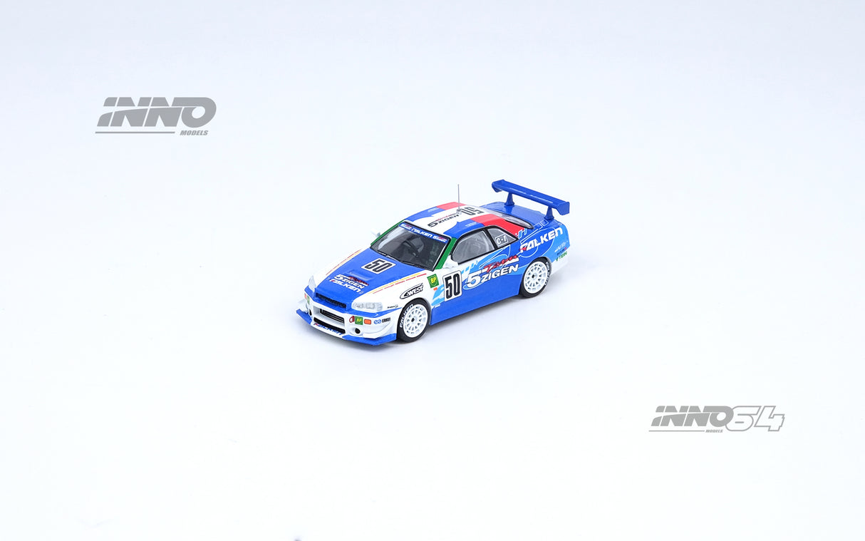 INNO64 1:64 Nissan Skyline GT-R (R34) #50 "5ZIGEN FALKEN" Super Taikyu 2000 N1 Championship Winner