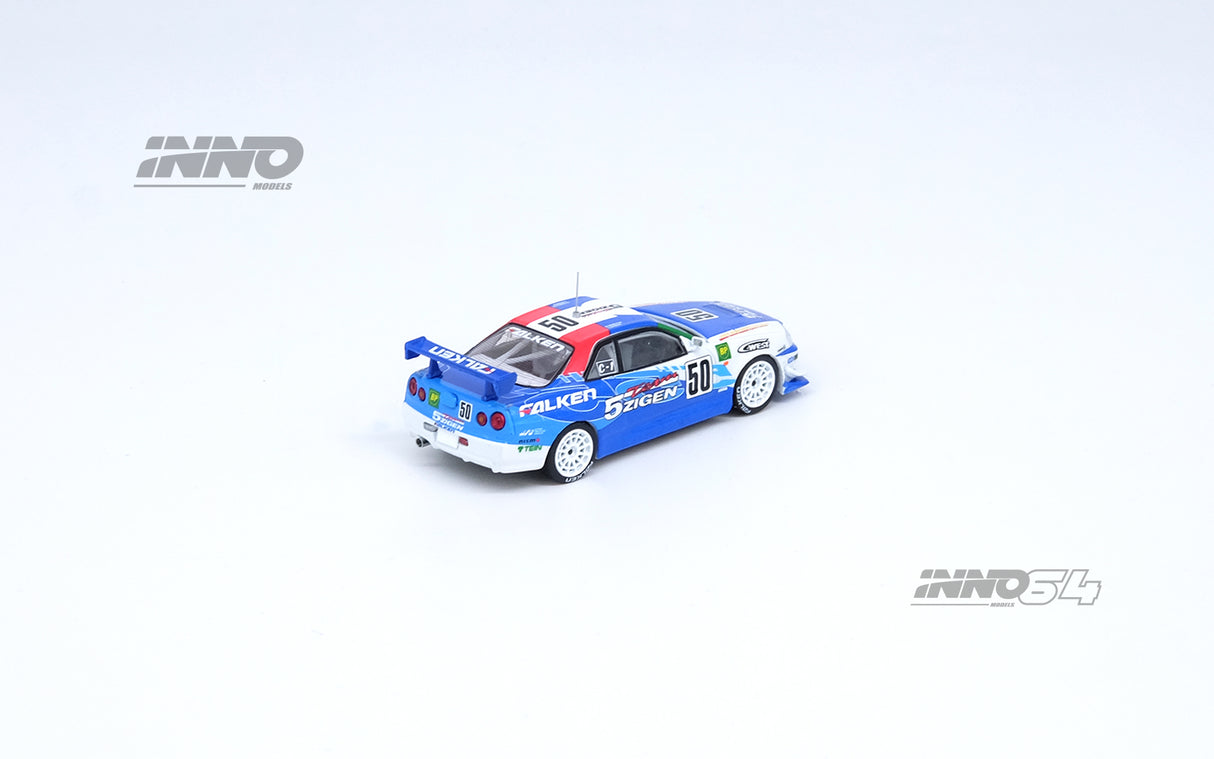 INNO64 1:64 Nissan Skyline GT-R (R34) #50 "5ZIGEN FALKEN" Super Taikyu 2000 N1 Championship Winner