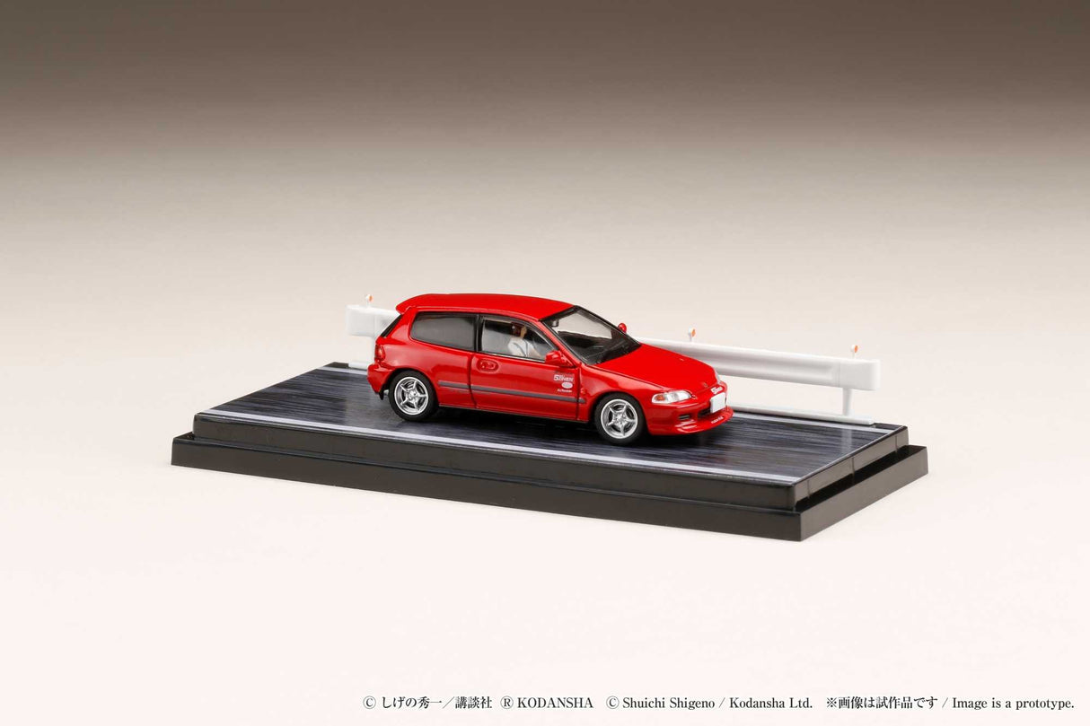 Hobby Japan 1:64 Honda Civic (EG6) Myogi Night Kids / Shingo Shoji Diorama Set with Driver Figure