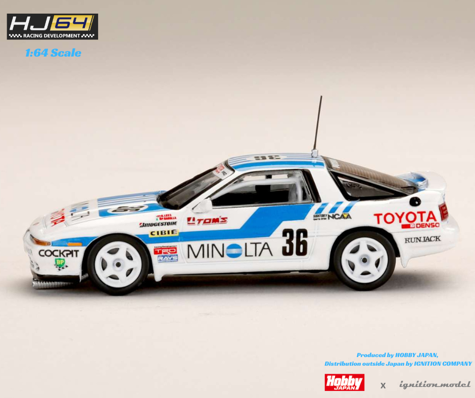 Hobby Japan 1:64 Toyota Supra (MA70) 1988 MINOLTA #36 Specification