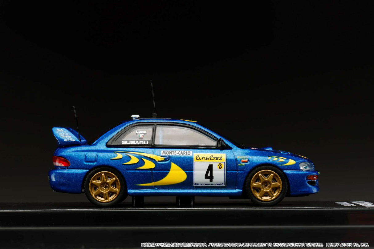 Hobby Japan 1:64 Subaru Impreza WRC 1997 #4 Monte Carlo WINNER