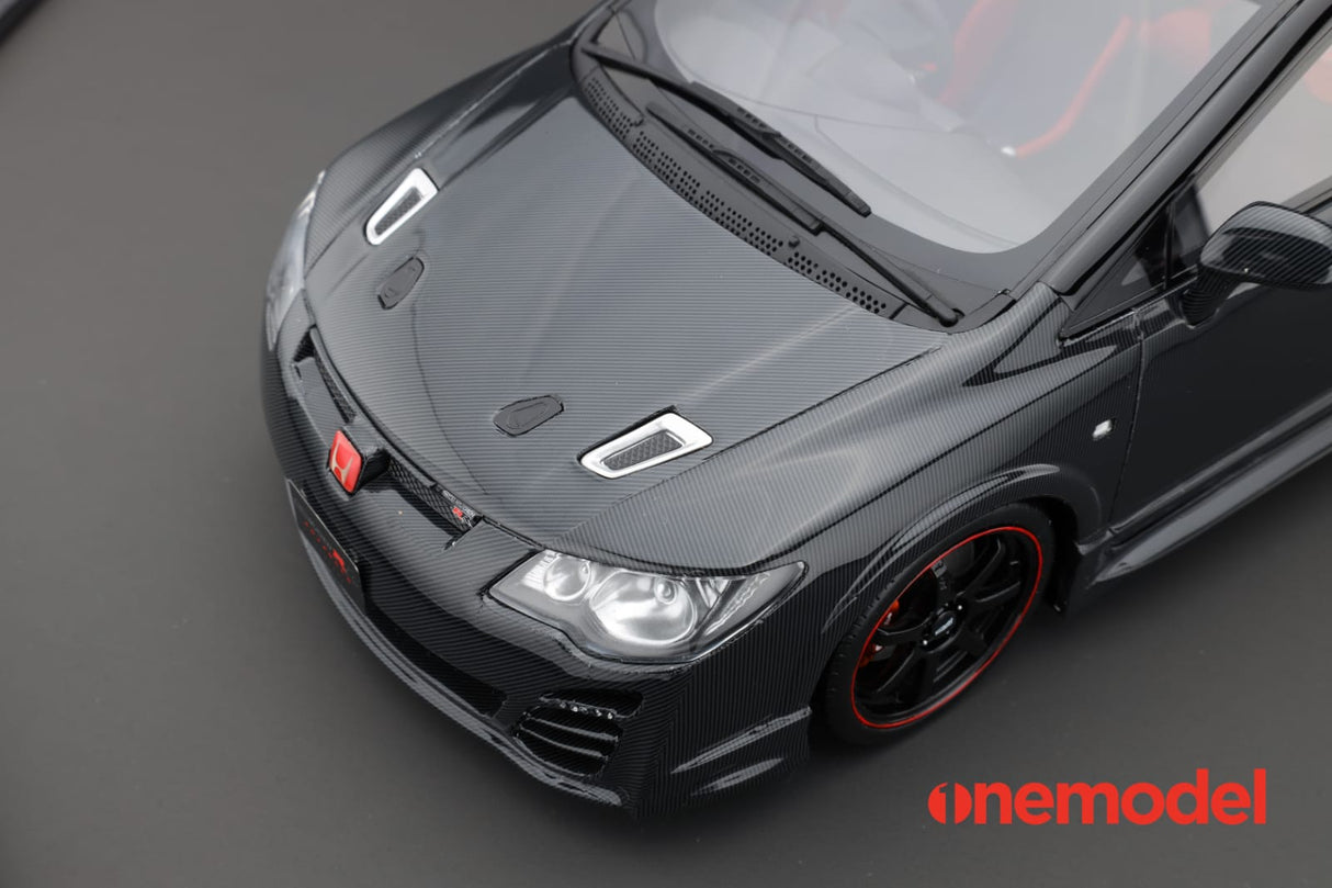 One Model 1:18 Honda Civic FD2 Mugen RR Advanced Concept in Black / Carbon