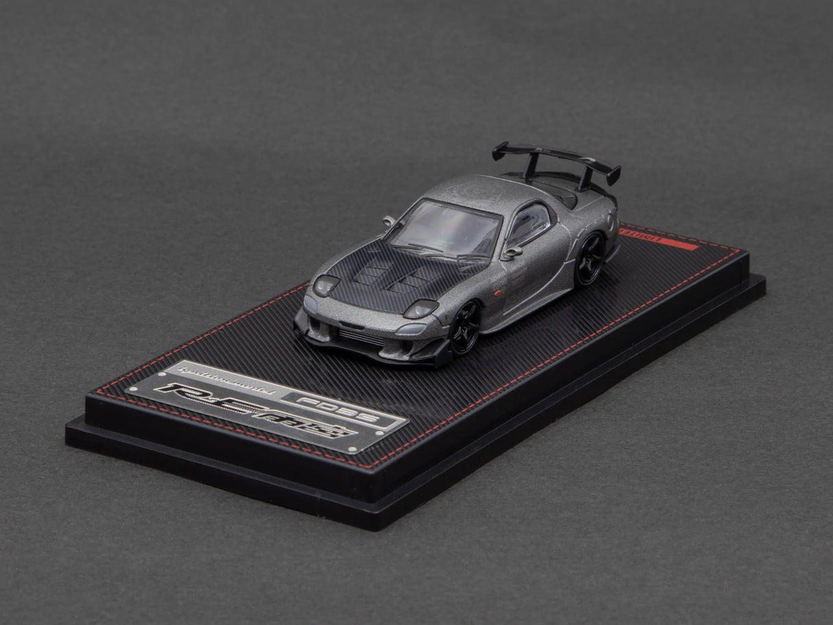Ignition Model x Tarmac Works 1:64 Mazda RX-7 (FD3S) RE Amemiya in Titanium Gray