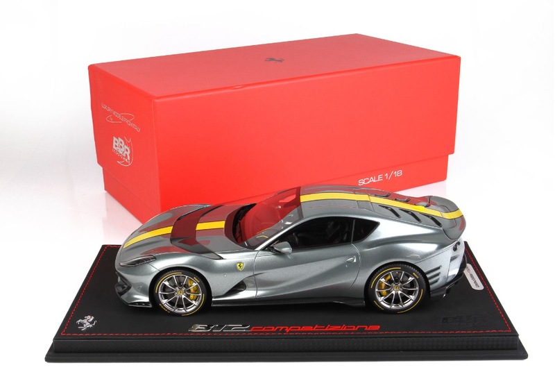BBR Models 1:18 Ferrari 812 Competizione 2021 in Grey Coburn