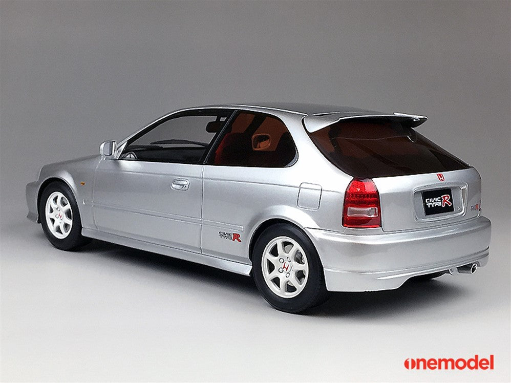 One Model 1:18 Honda Civic Type-R (EK9) Late Model Version in Silver