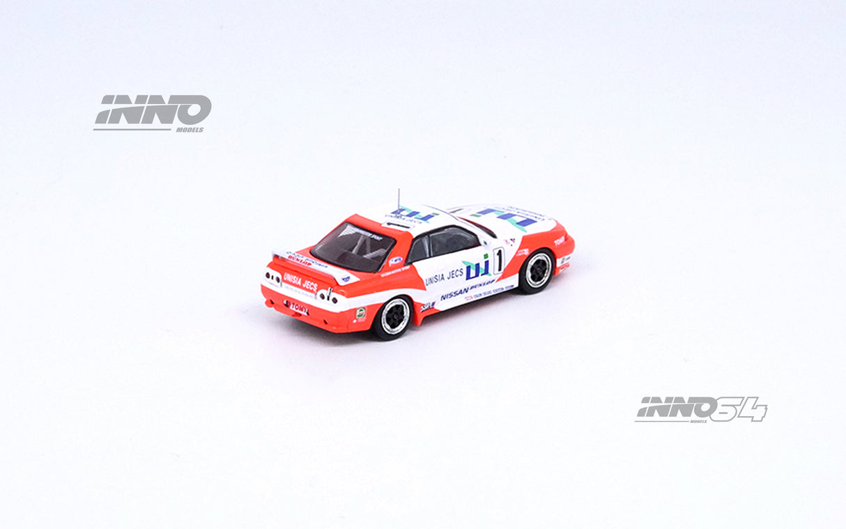 INNO64 1:64 Nissan Skyline GT-R (R32) #1 "UNISIA JECS" JTCC 1993 M. Hasemi / H. Fukuyama