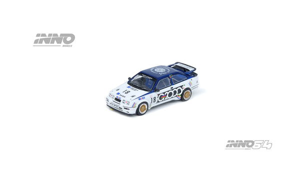 INNO Models 1:64 Ford Sierra Cosworth RS500 #18 "G2000" Macau Guia Race 1988 3rd Place - Andy Rouse