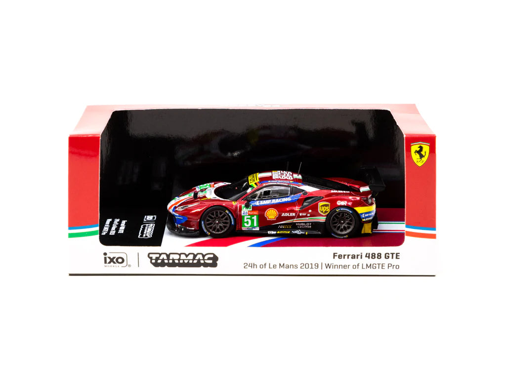 Tarmac Works 1:64 Ferrari 488 GTE, 24h of Le Mans 2019 - Winner of LMGTE Pro, Calado / Pier Guidi / Serra