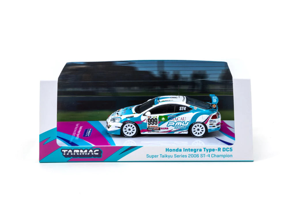 Tarmac Works 1:64 Honda Integra Type-R DC5 Super Taikyu Series 2006 ST-4 Champion Naoya Yamano / Henry Ho