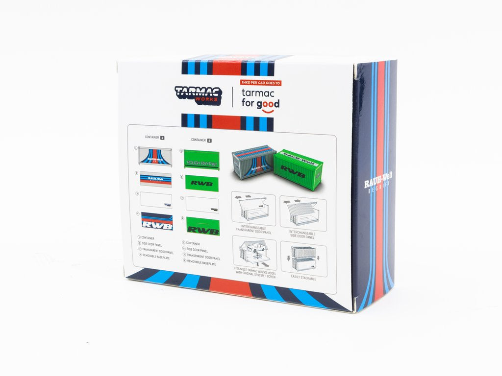 Tarmac Works 1:64 Containers Set - RWB Rough Rhythm
