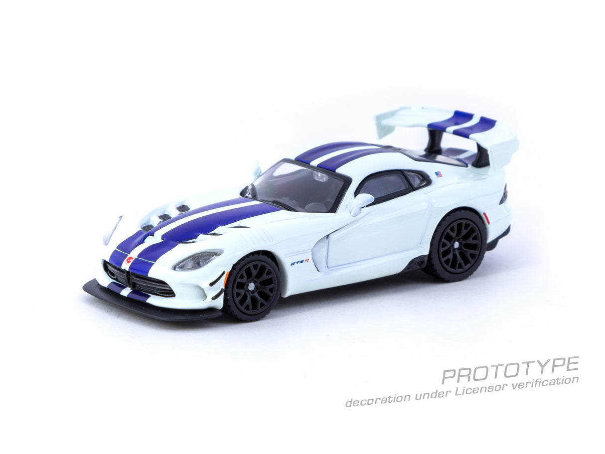 Tarmac Works 1:64 Dodge Viper ACR Extreme Commemorative Edition in White / Blue