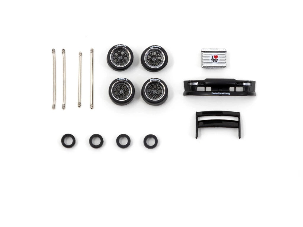 Tarmac Works 1:64 AL13 Wheels DC 003 Chrome/Gun metal - Designed for RWB Models