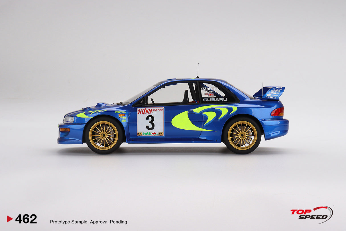 TopSpeed Models 1:18 Subaru Impreza WRC97 1997 Rally Sanremo Winner #3