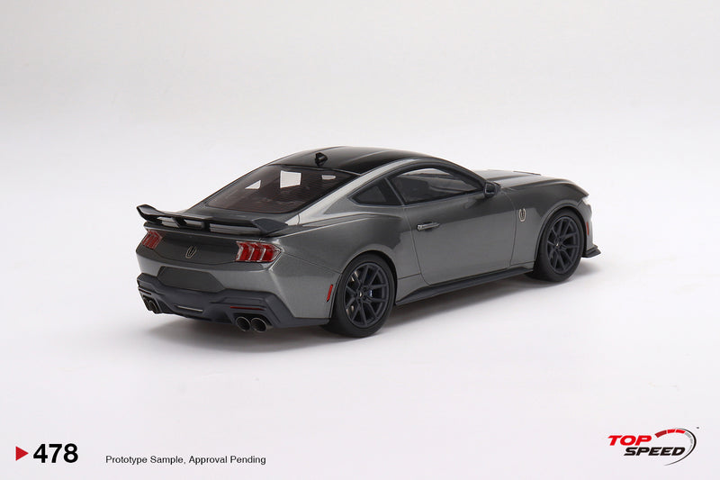 TopSpeed Models 1:18 Ford Mustang Dark Horse 2024 Carbonized Gray