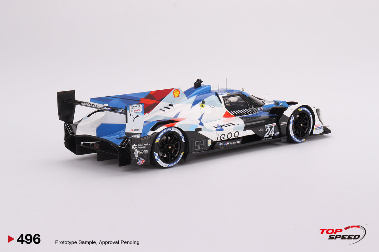 TopSpeed Models 1:18 BMW M Hybrid V8 GTP #24 BMW M Team RLL 2023 IMSA Daytona 24 Hrs