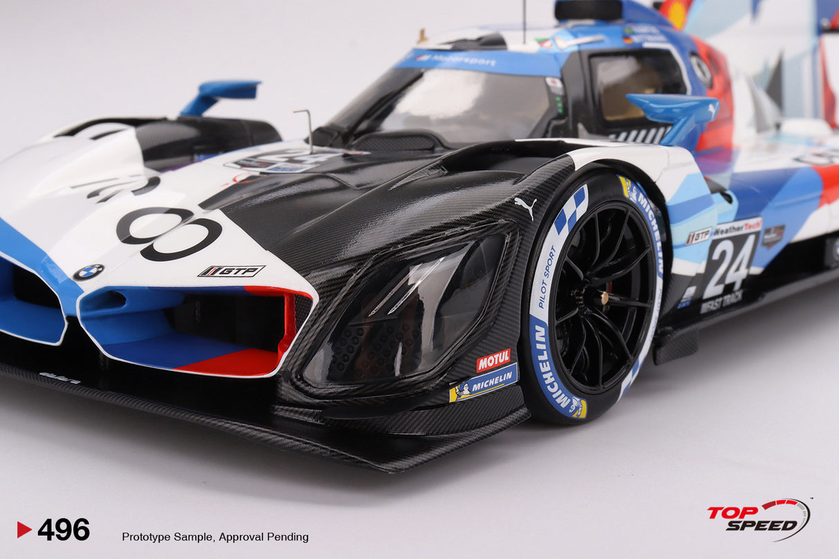 TopSpeed Models 1:18 BMW M Hybrid V8 GTP #24 BMW M Team RLL 2023 IMSA Daytona 24 Hrs