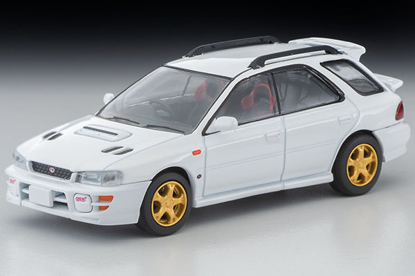 Tomytec 1:64 Subaru Impreza Pure Sports Wagon WRX STi Ver. V 1998 in White