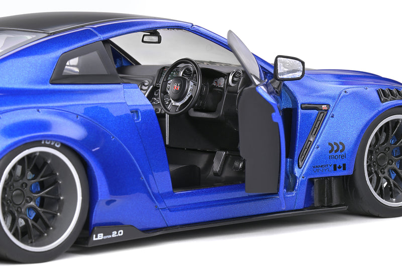 Solido 1:18 Nissan Skyline GT-R 2020 Liberty Walk V2 in Metallic Blue