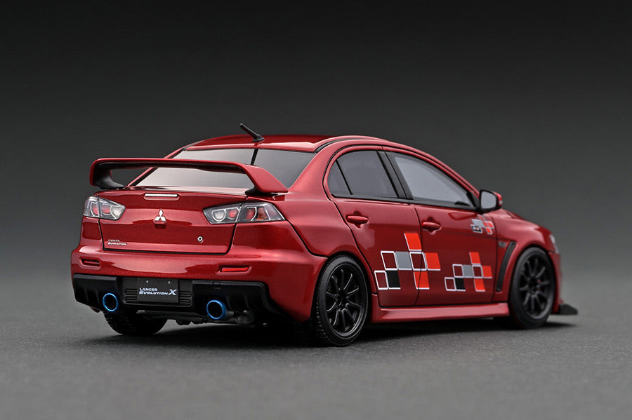 Ignition Model 1:43 Mitsubishi Lancer Evolution X (CZ4A) Red Metallic with 4B11 Gold Engine Display