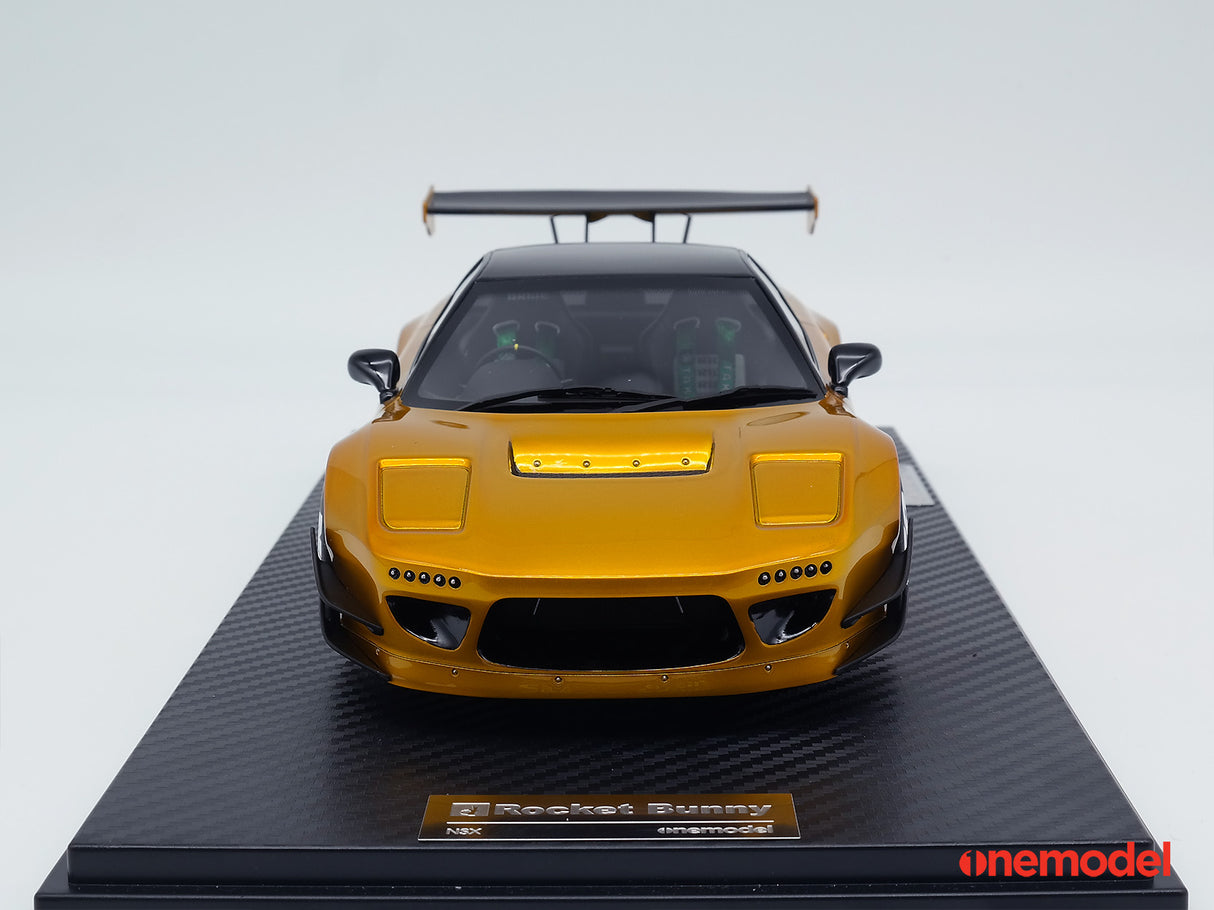 One Model 1:18 Honda NSX NA1 GT Rocket Bunny Gold