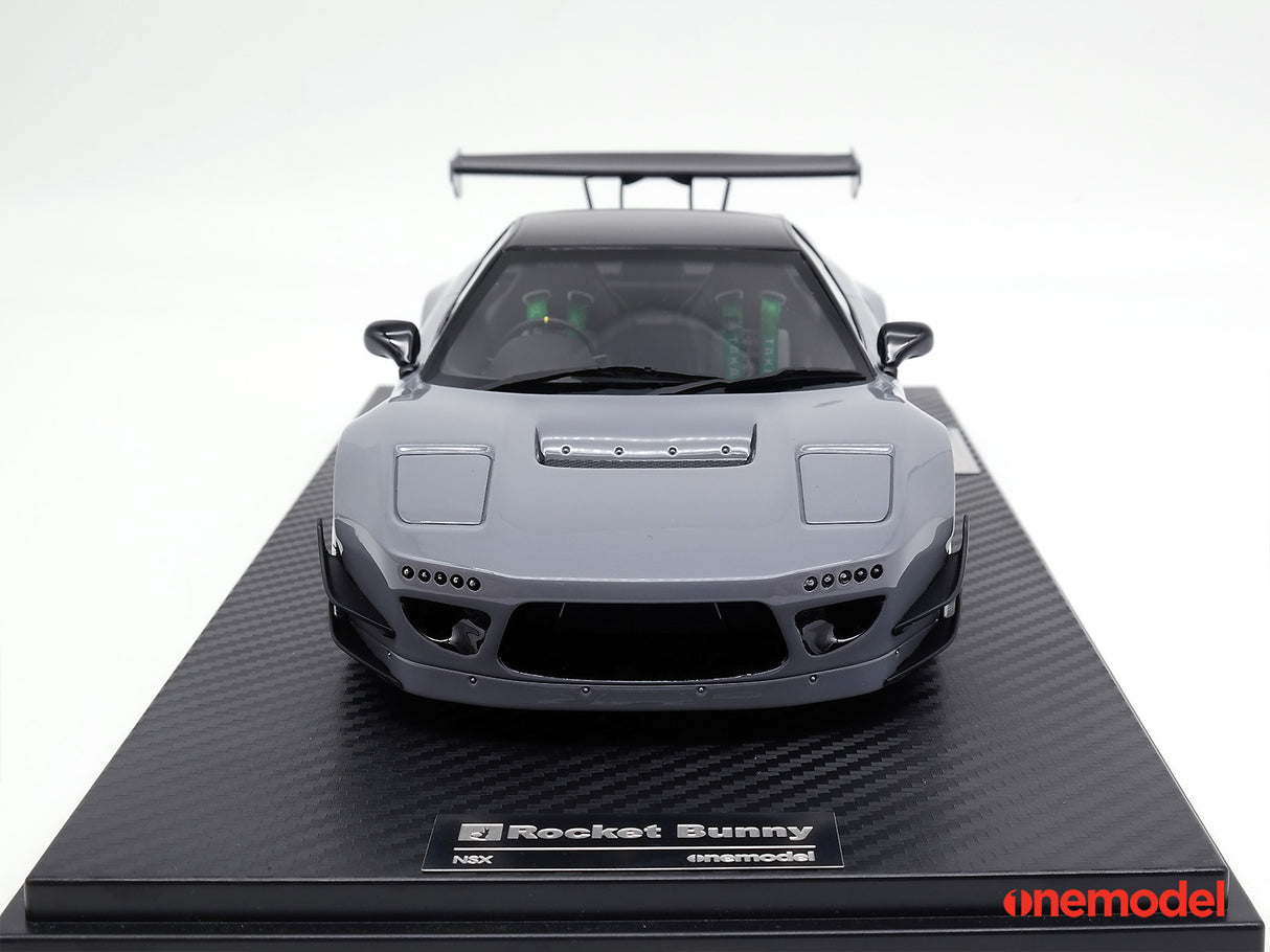 One Model 1:18 Honda NSX NA1 GT Rocket Bunny Gray