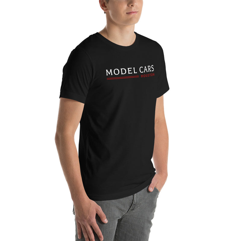 Model Cars Houston Logo Unisex T-shirt in Black