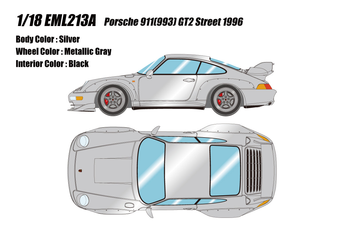 *PREORDER* Make Up Co., Ltd. / Eidolon 1:18 Porsche 911 (993) GT2 Street 1996