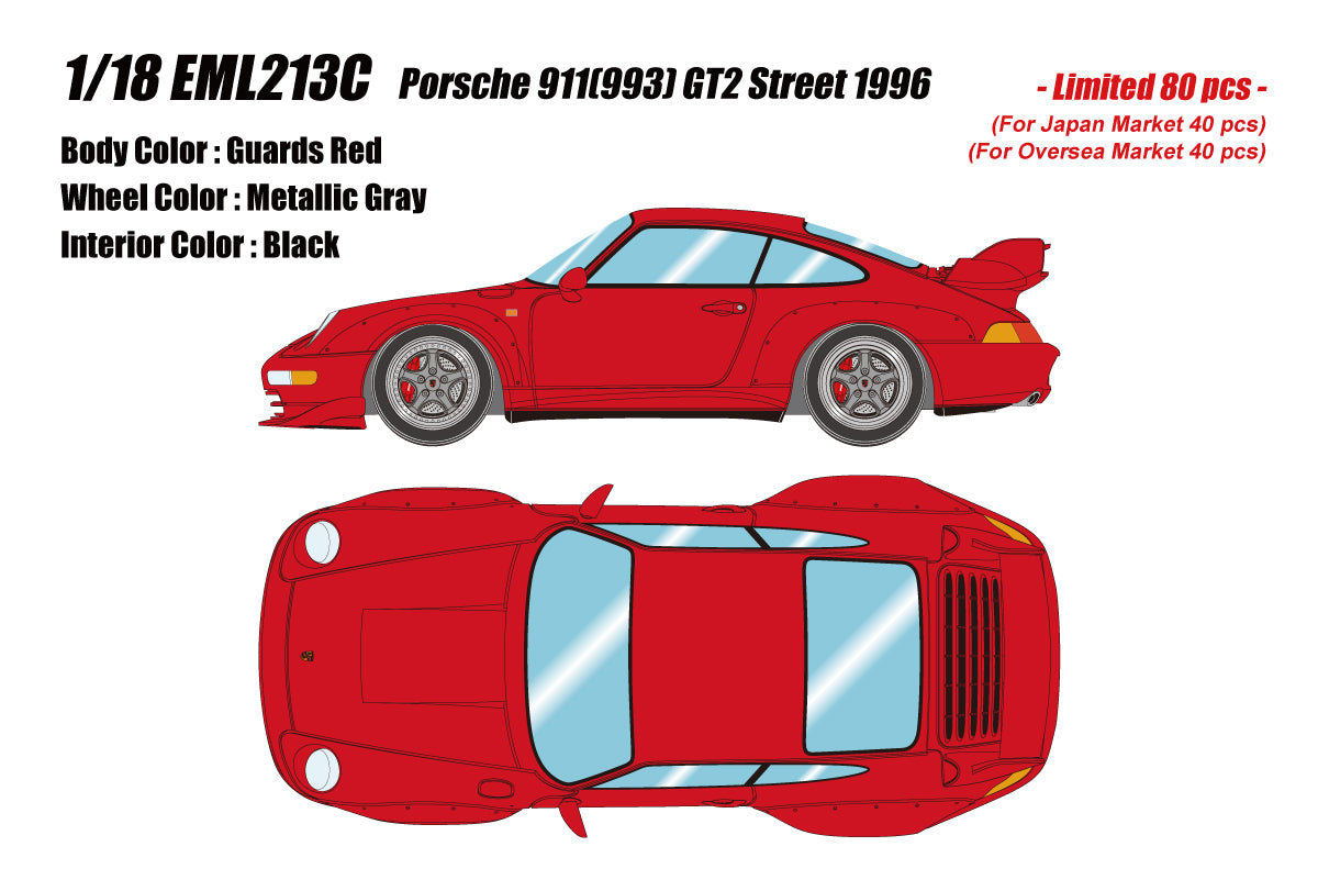 PREORDER* Make Up Co., Ltd. / Eidolon 1:18 Porsche 911 (993) GT2