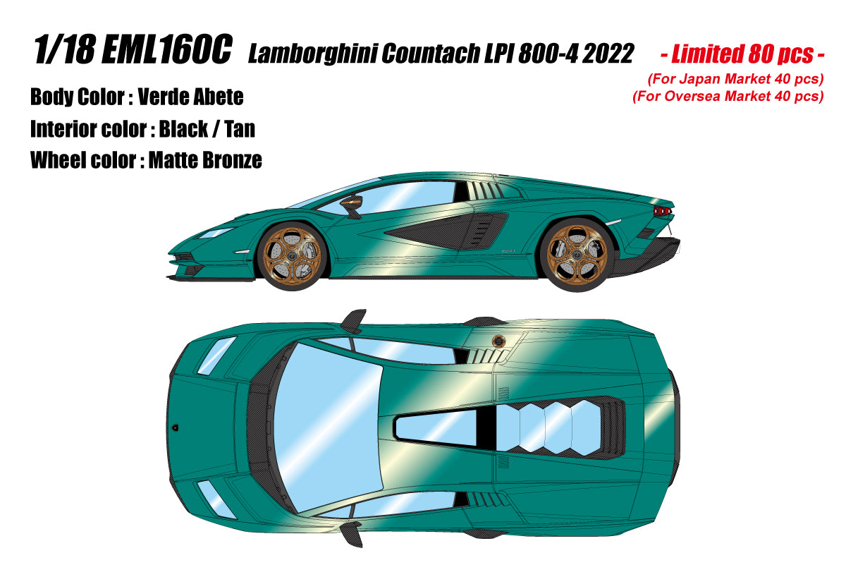 PREORDER* Make Up Co., Ltd / Eidolon 1:18 Lamborghini Countach LPI